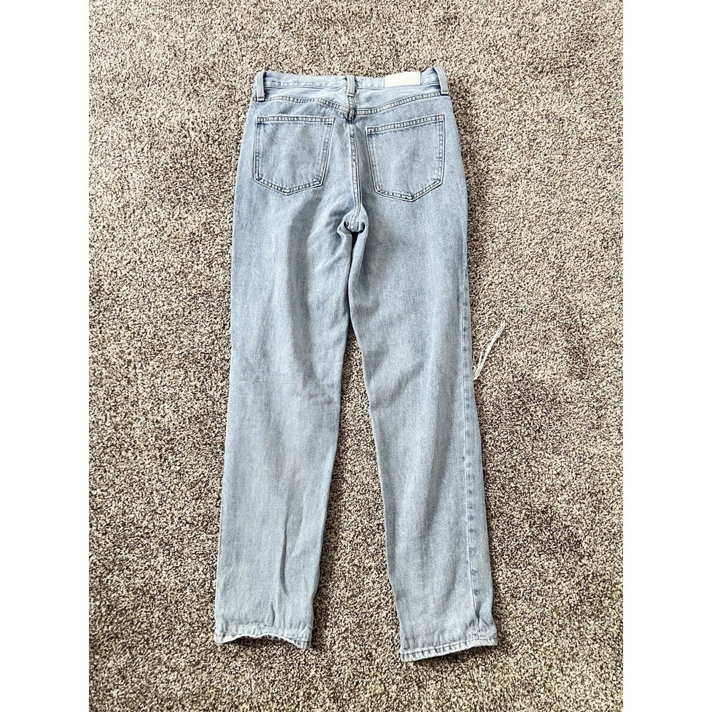 Pistola Presley High Rise Relaxed Roller Jeans Size 6 Light Wash Distressed - Picture 7 of 10